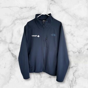 The North Face Men's L Navy Blue Full zip Fleece Jacket With Physician Serv Logo